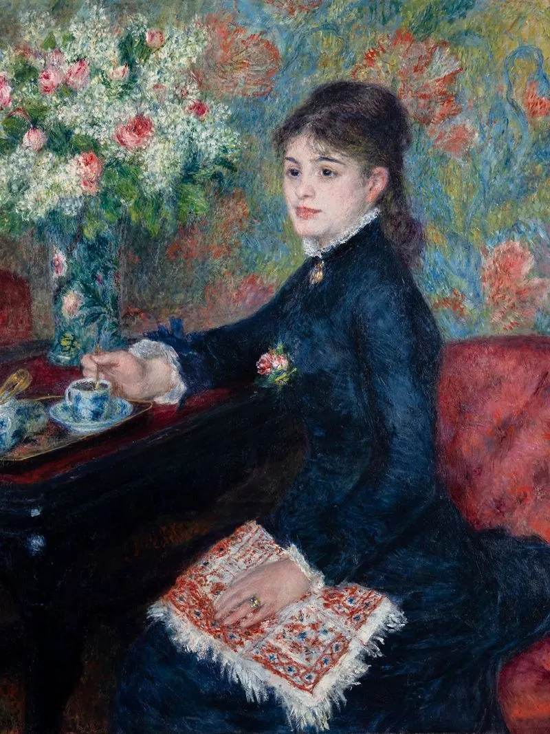 The Cup of Chocolate, by Auguste Renoir, oil, 1889