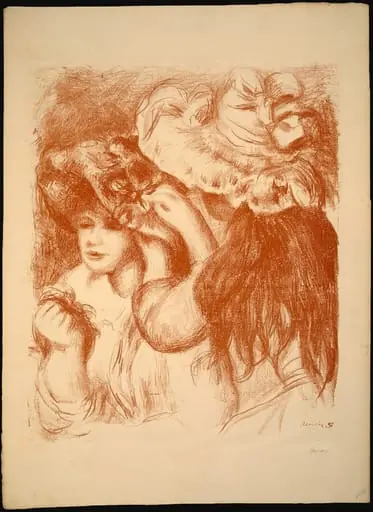 The Hat Pin (Le chapeau épingle), by Auguste Renoir
