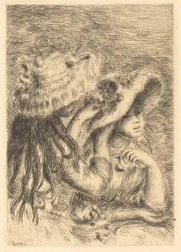 The Hat Pin (Le chapeau epingle), by Auguste Renoir