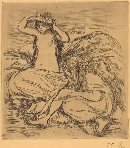 The Two Bathers (Les deux baigneuses), by Auguste Renoir