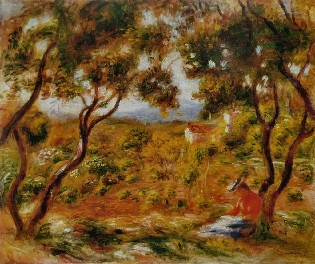 The Vineyards at Cagnes, by Auguste Renoir