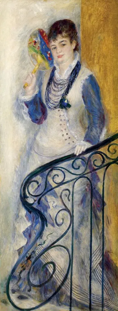 Woman on a Staircase, by Auguste Renoir