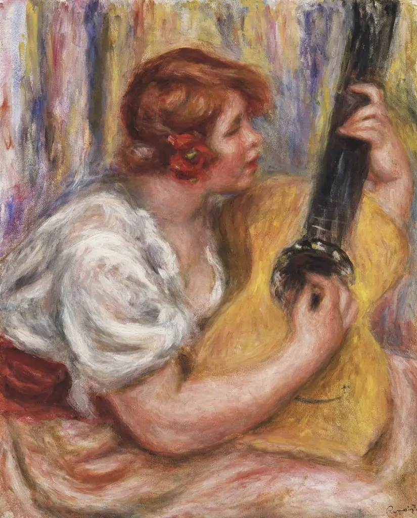 Woman with a Guitar, by Auguste Renoir