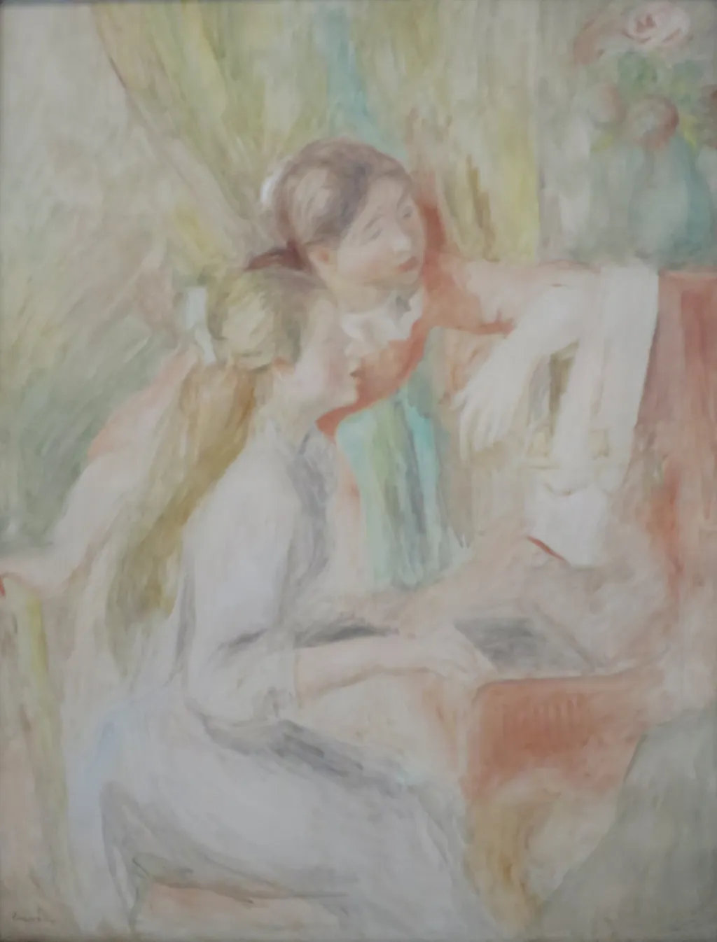 Young Girls at the Piano, by Auguste Renoir, oil, 1896
