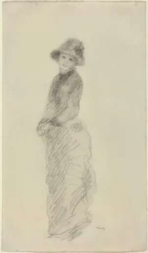 Young Woman Standing, by Auguste Renoir