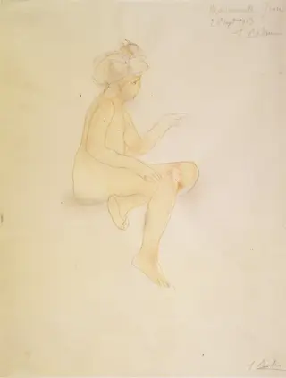 Miss Jean Simpson, Seated, by Auguste Rodin, 1903