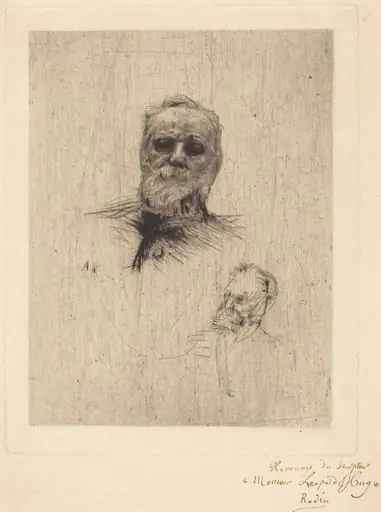 Victor Hugo, De Face, by Auguste Rodin