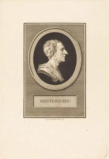 Charles Louis de Secondat Montesquieu, by Augustin de Saint-Aubin