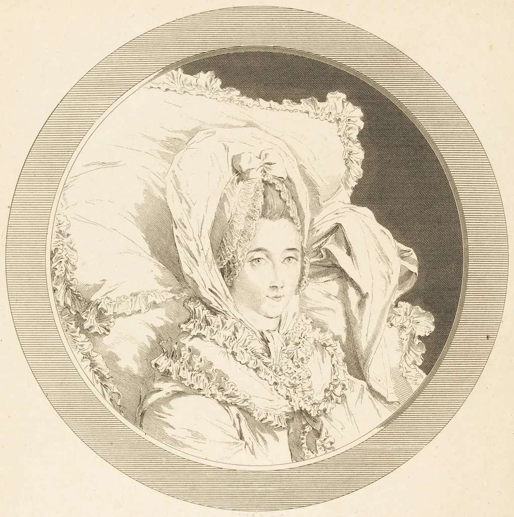 Derniere heure de la Baronne de Rebecque, by Augustin de Saint-Aubin, ink, 1780