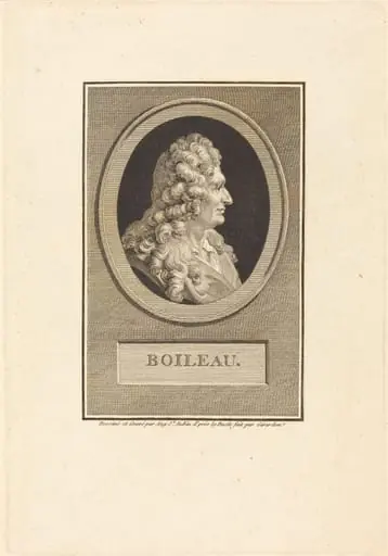 Despreaux-Nicolas Boileau, by Augustin de Saint-Aubin