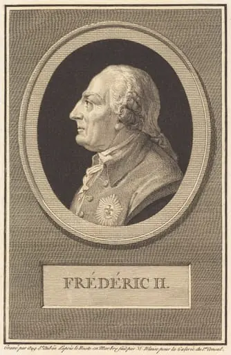 Frederick II, by Augustin de Saint-Aubin