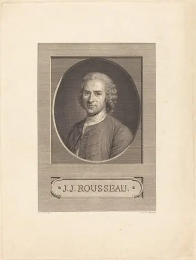 J.J. Rousseau, by Augustin de Saint-Aubin