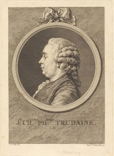 Jean-Charles-Philibert Trudaine, by Augustin de Saint-Aubin