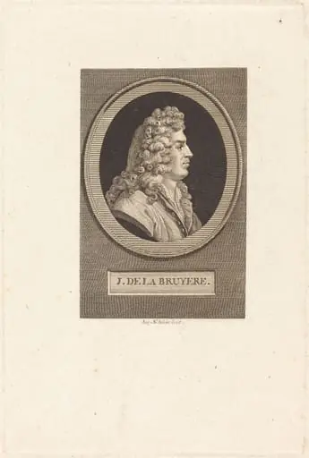 Jean de La Bruyere, by Augustin de Saint-Aubin