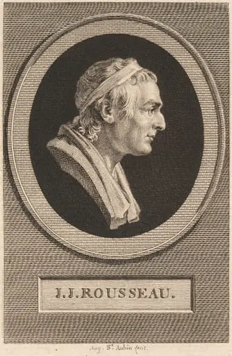Jean-Jacques Rousseau, by Augustin de Saint-Aubin