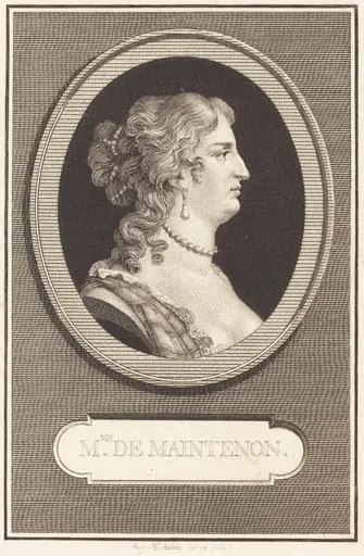 Madame de Maintenon, by Augustin de Saint-Aubin