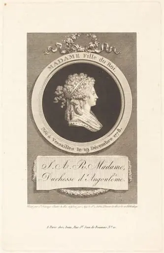 Marie-Thérèse-Charlotte, Duchess of Angoulême, by Augustin de Saint-Aubin