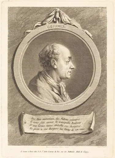 Salomon Gessner, by Augustin de Saint-Aubin