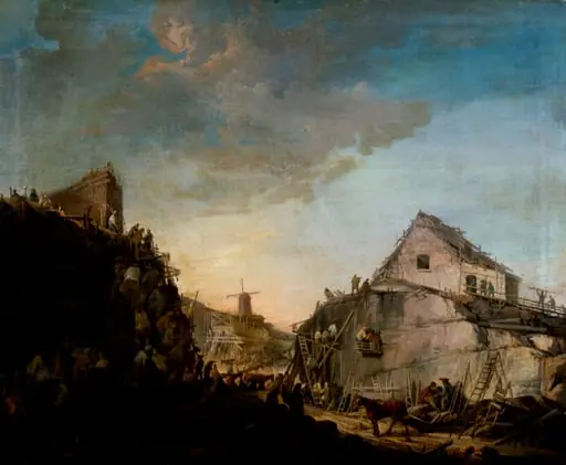 Suomenlinnan kaleeritelakkaa rakennetaan, by Augustin Ehrensvärd