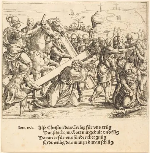 Christ Carrying the Cross, by Augustin Hirschvogel