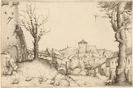Courtyard of a Castle, by Augustin Hirschvogel