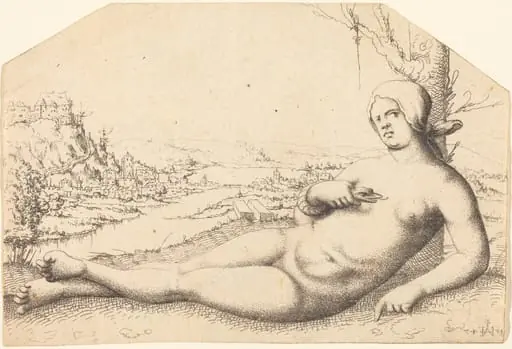 Death of Cleopatra, by Augustin Hirschvogel