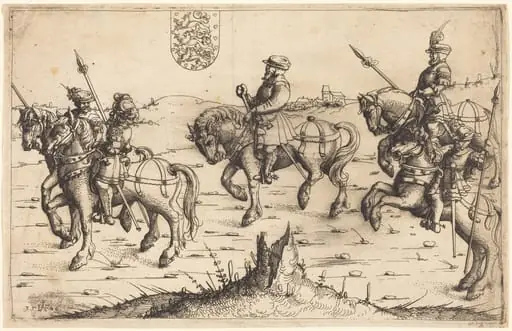 Herberstein's Journey to Denmark, by Augustin Hirschvogel