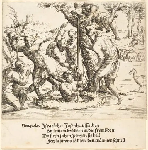 Joseph Thrown into the Well, by Augustin Hirschvogel
