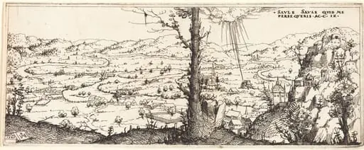 Landscape with the Conversion of Saint Paul, by Augustin Hirschvogel