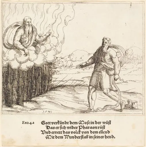 Moses and the Serpent, by Augustin Hirschvogel