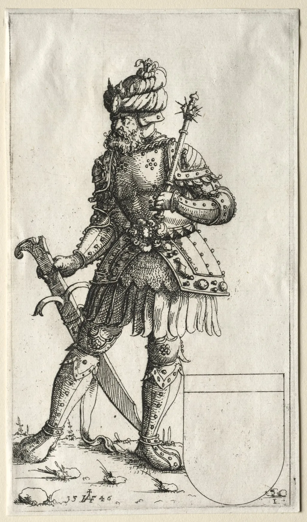 Sigismund II, King of Poland, by Augustin Hirschvogel, 1546