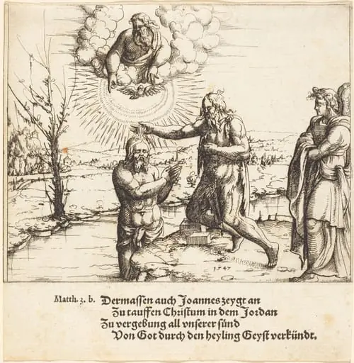 The Baptism of Christ, by Augustin Hirschvogel