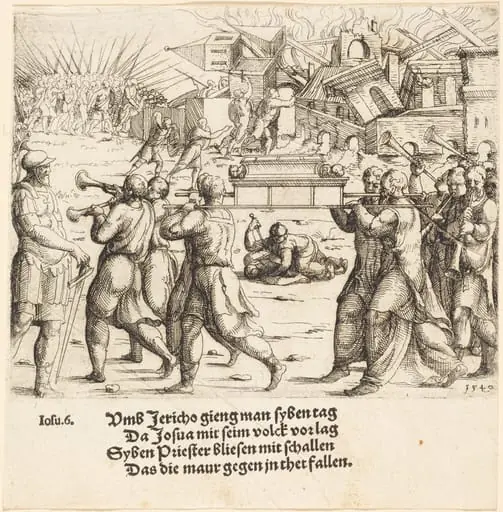 The Fall of Jericho, by Augustin Hirschvogel