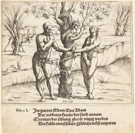 The Fall of Man, by Augustin Hirschvogel