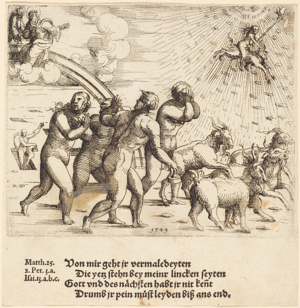 The Last Judgment, by Augustin Hirschvogel, ink, 1549