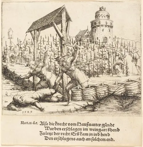 The Parable of the Wicked Husbandmen, by Augustin Hirschvogel