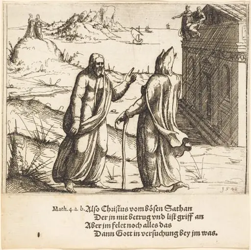 The Temptation of Christ, by Augustin Hirschvogel