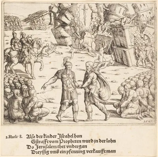 The Victory of Judas Maccabeus Over Niccanor, by Augustin Hirschvogel