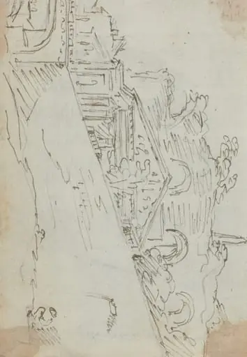 Ancient Ruins on the Bank of the Tiber, by Augustin Pajou