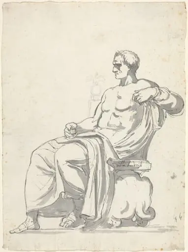 The Ludovisi Menander, by Augustin Pajou