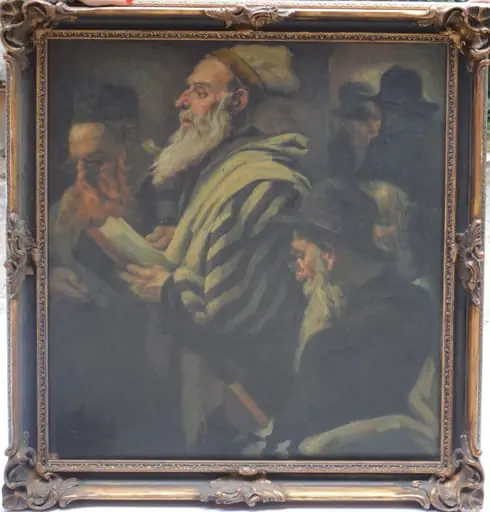 Evrei (la sinagogă), by Augustin Pall