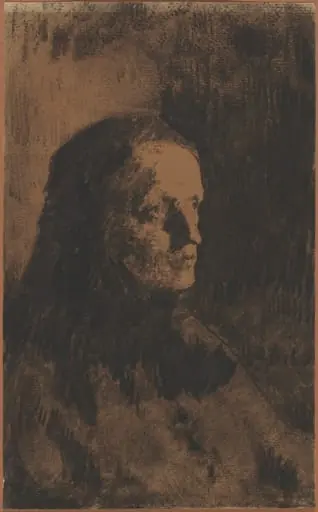 Head of an Old Woman, by Augustin Théodule Ribot