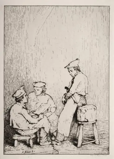 La Carte, by Augustin Théodule Ribot