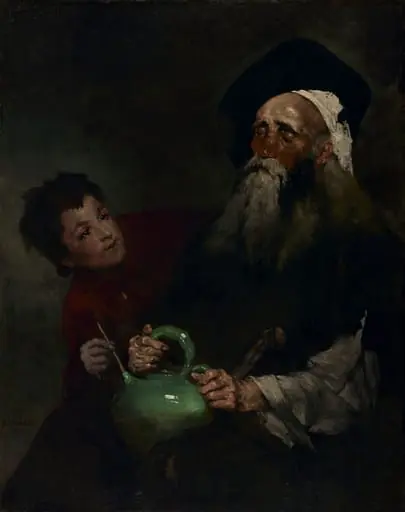 Lazarillo de Tormes and His Blind Master, by Augustin Théodule Ribot