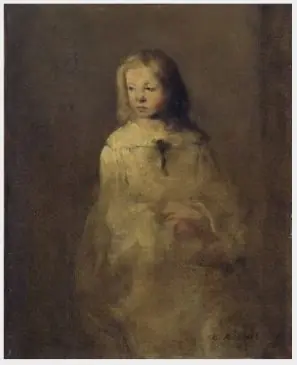 Portrait of a Young Girl, by Augustin Théodule Ribot