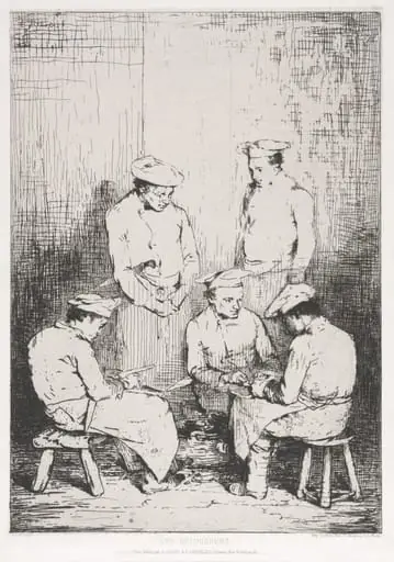 The Potato Peelers, by Augustin Théodule Ribot