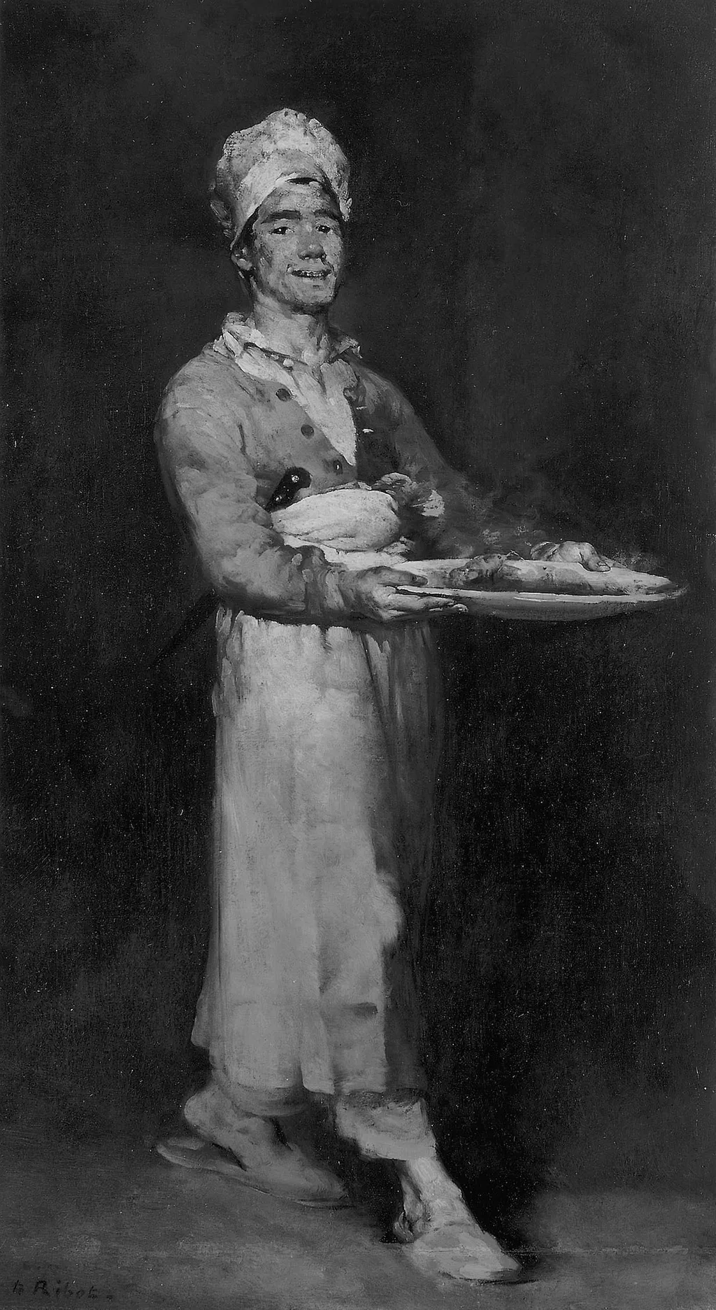 The Scullion, by Augustin Théodule Ribot, oil, 1860