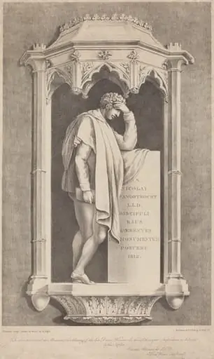 Monument to Nicolai Wanostrocht, by Augustine Aglio