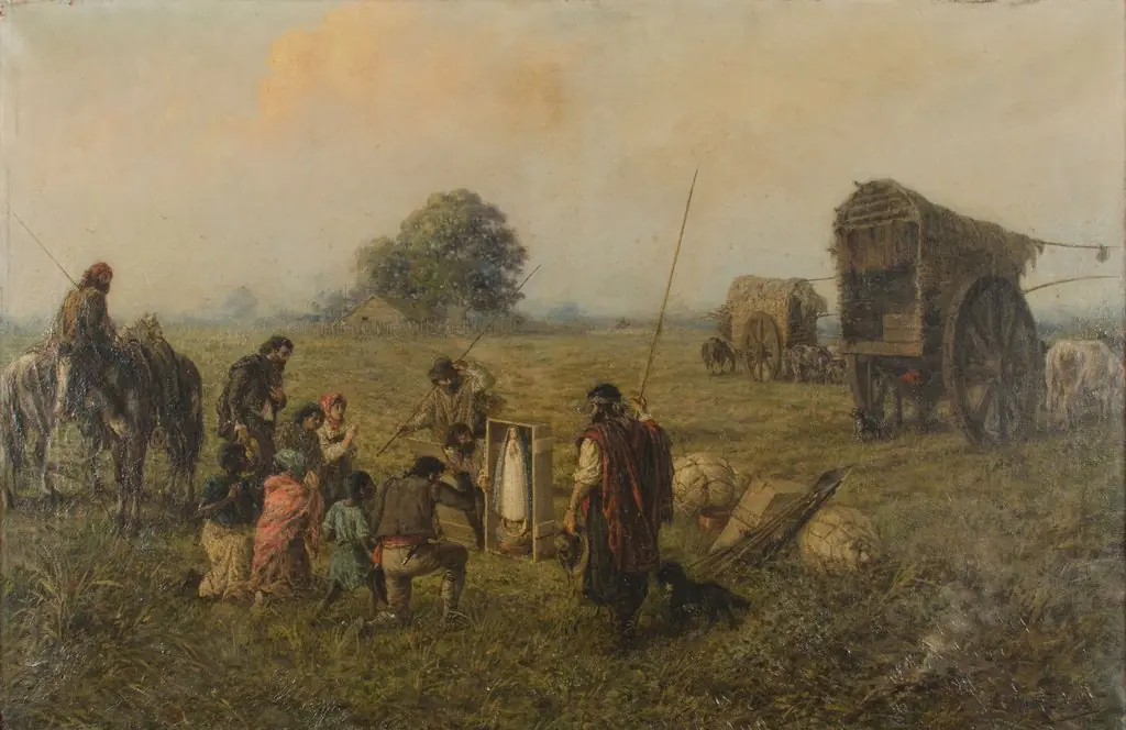 Origen milagroso de Ntra. Sra. de Luján en año 1630, by Augusto Ballerini