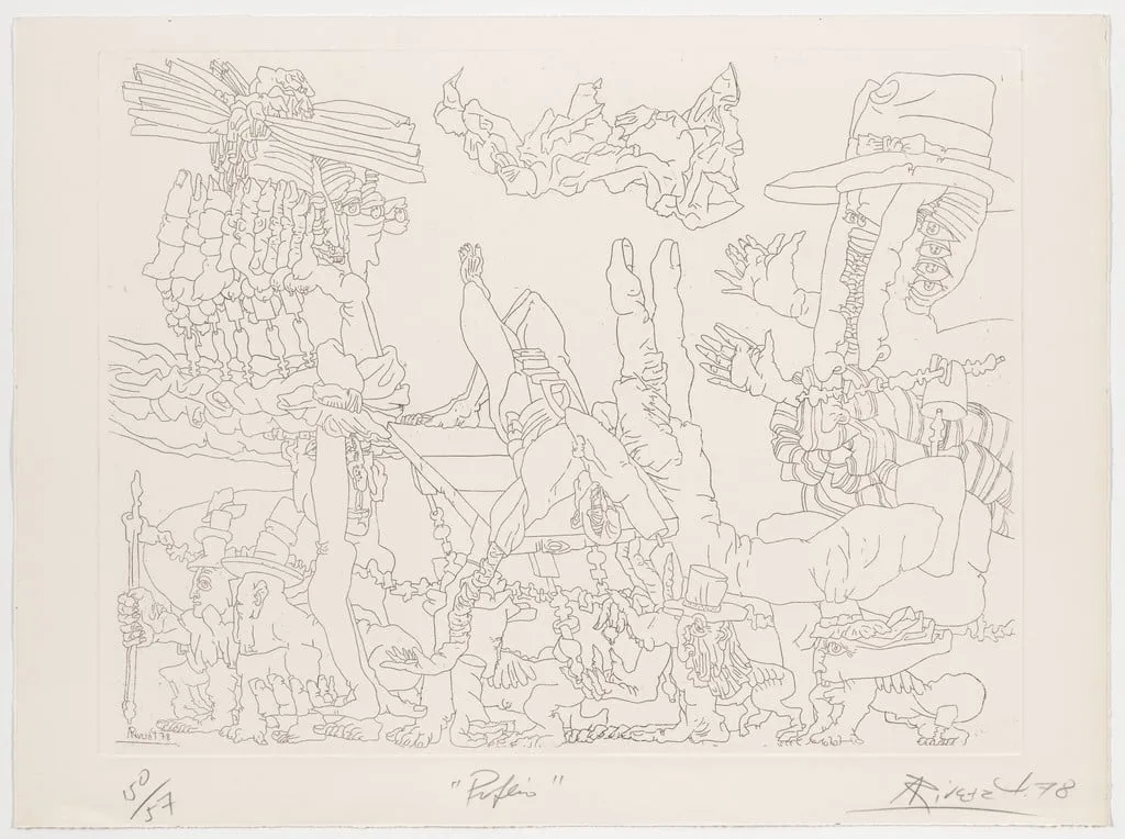 Untitled, by Augusto Rivera, ink, 1978